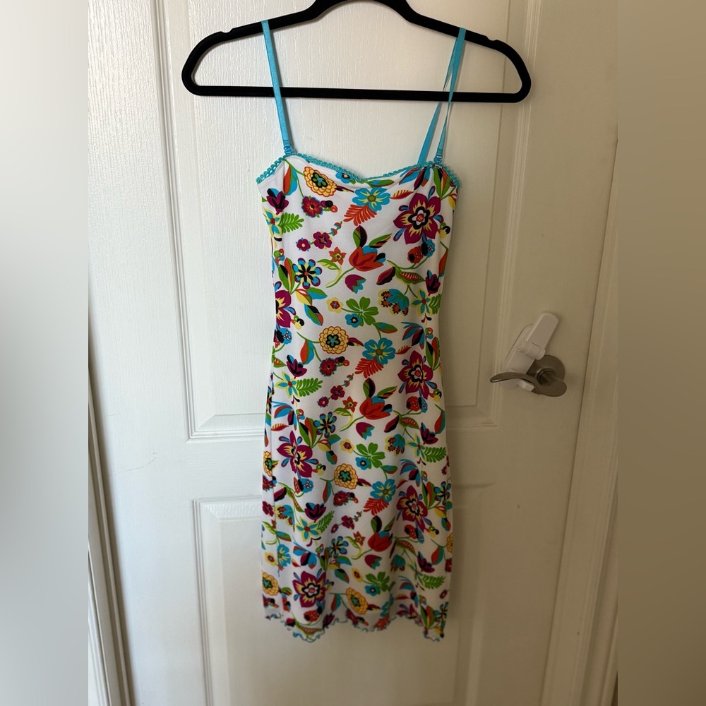 Guess Multicolor Floral Dress with removal straps.